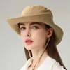 Wide Brim Hats Bucket 2024 Summer Light Thin Sun hat Women Hat uv Protection Bonnie Outdoor Fishing Hiking Fisherman Q240403