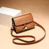 Drawstring 2024 Small Bag Wave Korean Fashion Organ Square Wide Shoulder Strap Messenger