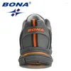 Casual Shoes BONA Excellent Style Men Running Lace Up Athletic Outdoor Walking Comfortable Sneakers Ventilate Free