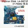 Motherboard BAL60 LAD871P voor Dell Inspiron 14 5468 15 5566 LAPTOP MOEDER BORD W/ I3 I5 I7 CPU XV7N5 0YP25 9DT3W MACHTBOUD CY