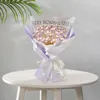 Flores decorativas Os buquês de magnólia Diy Magnolia, fabricando materiais de buquê definidos para arranjos para festas de aniversário do dia dos namorados, mulheres