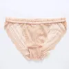Sexy lowwaisted Silk Underwear Dames Franse kant S -briefs 240407