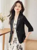 Kvinnors kostymer vårens sommar eleganta ol stilar blazers jackor täcka formellt kontorsarbete för kvinnor professionell karriärintervju outwear