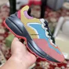 Rhyton Designer Casual Shoes Sneaker Runner Trainers Platform Shoes Lady Luxurys Chaussures Multicolor Men Women Storlek 35-46