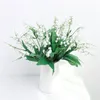 Decorative Flowers Plastic Artificial Lily Of The Valley Bouquet Wedding Floral Home Living Room Decoration Simulation Flower Fake Lilys