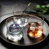 Wine Glasses Nordic Geometric Whiskey Glass Coffee Mugs Phnom Penh Tea Milk Juice Cup Creative Personality Tumbler Drinkware Ins Style