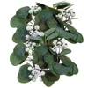 Decoratieve bloemen 2 pc's eucalyptus kandelaar Garland Decor Kerstringen Kransen Silk Flower Artificial