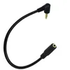 20 cm 90 gradi angolo destro 4 pole TRRS 3,5 mm Adattatore per estensione audio Aux Adattatore M/F 3,5 mm per PC o Mic-Earphone