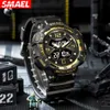 Zegarek z podwójnym wyświetlaczem Multi Funkcjonalny Nocny Nocny Wodoodporny Wodoodporny Outdoor Digital Electronic Watch