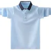 Kids Boys Polo Shirt Fashion Brand Design Kinderen Casual Long Sleeve Tops For Teen Boy 4 6 8 10 12 14 jaar Kleding 240326