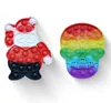 Sensory Toys Santa Claus Rainbow Skul Skul Series серия Хэллоуин Детская мудрость Пузырьковые игрушки подарки для вечеринок нажатие головоломки G78113S8450652
