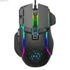 Ratos 10 botões 12800 dpi USB Gaming Mechanical Mechanical RGB Backlit Computer Gamer Programmable Wired Ryes para laptop PC Desktop Y240407