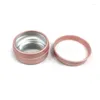 Garrafas de armazenamento 5-60ml Tinas de alumínio rosa Creme de ouro rosa Jar de sombras
