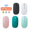 Мыши Silent Wireless Bluetooth Computer Mause Pink Green Ergonomic Mini Mouse Optical H240407