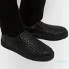 Top-Design Intrecciato Männer Leder-Sneakers Schuhe Slip-On-Slipper Gummi-Sohle-Komfort Wandertrainer Großhandel Schuhe EU38-46