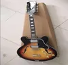 Whole Cheap China Guitar New Arrival 12 Strings Electric Guitar ES Model in Sunburst 1611027990338