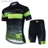 Magliette da uomo in bicicletta da biciclette set da uomo abbigliamento per bicicletta sport all'aperto