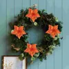 Decorative Flowers 6 Pcs Artificial Gold Christmas Decorations Spray Xmas Tree