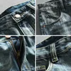 Herren Jeans Retro verjüngte Herren Jeans High Taille Taille Pack Jeans Baumwoll Taille leicht elastische Denimhose Einfache tägliche Herren -Trousersl2403