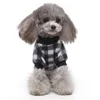 Dog Apparel Pajamas Winter Plush Plaid Pet Pjs Home Wear Comfy Four Legged Puppy Clothes Red Black For Small Medium Dogs Cats