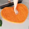 Tapis salle de bain amour coeur en forme de tapis de bain vert massif vert de bain rouge