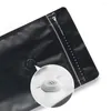 Förvaringspåsar 100 st matt svart kaffebönpulverförpackning platt bottenväska med ventil och blixtlås 250 g 500 g aluminiumfolie mat