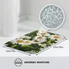 Mattor Summer Daisy Flowers in the Sun Doormat Flanell Bath Mat Non-Slip Absorbent For Living Room Kök Toalett Entrémattor