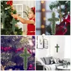 Decorative Flowers 3 Pcs Front Door Decoration Wreath Supplies Accessories Cross Frame Flower Garland Christmas Support Making Tool Shaped