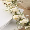 Fleurs décoratives mariée Band Hair Band Floral Crown Simulation fait main articulations Sweet Flower Bandband Po Props for Wedding Festival Party