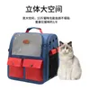 Kedi Taşıyıcılar Kasaları Açık hava için çanta, şeffaf omuzlarla büyük kapasiteli evcil hayvan tüm mevsim köpek taşınabilir ve nefes alabilen kedi h240407
