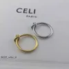 Celinr Finger Ring Marke Korean einfaches Fashion Style Accessoires Knot Circle Finger Ring für Frauen Messing plattiert Gold High 54 Celing Finger Ring