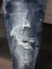 DSQ Phantom Turtle Jeans Men Jeans Mens Diseñador de lujo Jeans Skinny Ripped Cool Hole Causal Denim Fashion Brand Fit Jean Man Washed Pant 6184