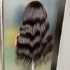 En Kaliteli Malezya Perulu Hint Brezilya Doğal Siyah Vücut Dalga 13x4 Glueless Frontal Peruk% 100 ham Virgin Remy İnsan Saç