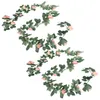 Dekorativa blommor 2 datorer Vine Garland Flower Vines Rose Garlands dekoration rum kransar realistiska blommor