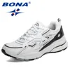 Casual Shoes Bona 2024 Designers Running Men Light Sneakers Sport Man Lätt Athletic Air Walking Jogging Trainers