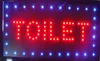 LED toilet signs 10X19 inch indoor Ultra Bright running WC Neon light sign7904723