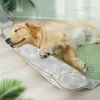 Hoopet Summer Dog Bed Cat Mat à cool respirant Pet Sleep Sleep Ice Cushion pour petit moyen grand chien Chat Pet Colling Mat Supplies 240403