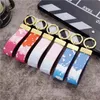 Gold Keychains Gradient L Brand Designer Key Chain Mens Luxury Car Keyring Womens Buckle Keychain Handmade Leather Men Women Bags Pendant Accessories Multicolor