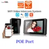 Intercom SmartYIBA POE Port Tuya Video Door Phone 200Mega Pixel AHD WIFI Remote Visual DoorbelI System IR Cut RFID Unlock Doorphone Kits