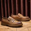 Sapatos casuais panos designers homens primavera outono em couro genuíno altura aumentando o homem respirável de luxo