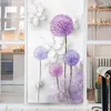 Window Stickers Large Tulips Wall Flowers Butterfly Wallpaper Living Room Bedroom Decoration 3d Sticker Decals