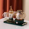 Teaware sets jy fruit theepot elektrische verwarming afternoon tea set complete woonkamer