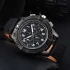 Designer Watch Mens Watch Luxury Quartz Wristwatch Fashion Navitimer Chronograph Sapphire Glass Fashion Montre de Luxe Black Brown Leather Strap BR02