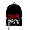 Рюкзак Harajuku смешные Creepypasta 3D Print Student School Bags Unisex Oxford Водонепроницаемые ноутбуки Многофункциональные рюкзаки рюкзаки