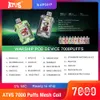 ATVS Five Star Vapes 7000 Puff Disposable Vape Flavor Blueberry Puff Recargable Vape 10 ml Juic Puffs 7K Vaper