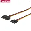 Computer Cables Selling Factory Supply 30cm SATA 15 Pin Male To Female Power Cable