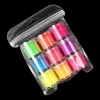 Analysator 9 Box/Set Neon Pigment Nail Fluorescence Powder Glitter Chrome Powder Gel Polish Shinny Dust Ombre Manicure Decoration Nail Kits