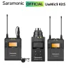 Mikrofoner Saramonic UWMIC9 Kit5/Kit6 UHF 96Channel Condenser Wireless Lavalier Microphone For PC Mobiltelefon GOPRO DSLR Camera Streaming