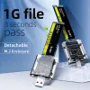 エンクロージャーM2 SSDケースNVME/SATA CHASSIS M.2からUSB 3.0 SSD 5GBPSアダプターのNGFF SATA BキーSSDディスクエンクロージャーボックス2242 2260 2280mm