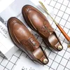 Casual Shoes Korea Style Leather Men Loafers Moccasins Breathable Slip On Italian Driving Chaussure Homme